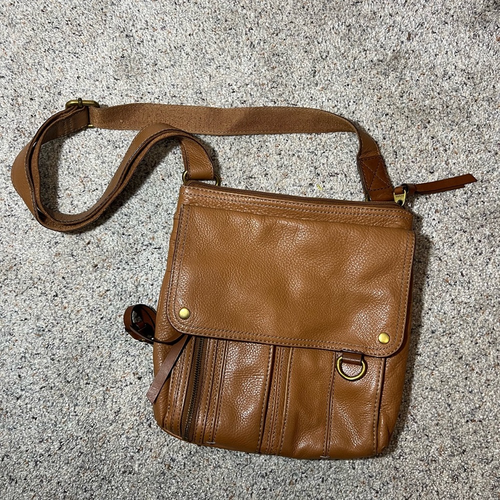 Fossil leather organizer crossbody